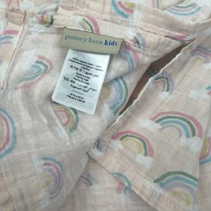 Pottery Barn Rainbow 47x47 muslin blanket